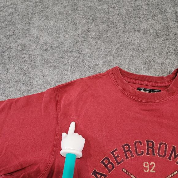 VTG Abercrombie & Fitch A&F Mens L Large Hockey Attack The Goal Graphic T Shirt - Picture 8 of 11